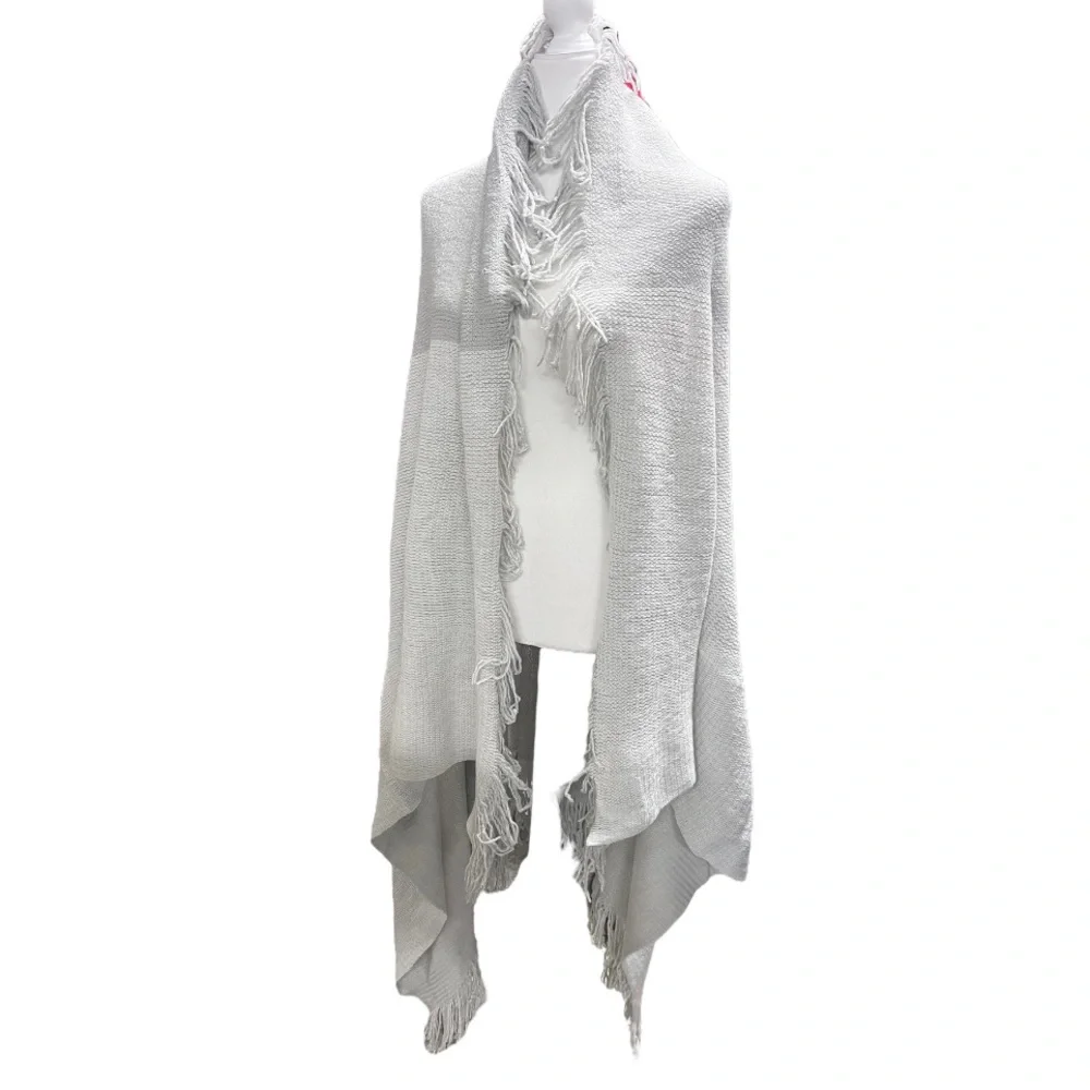West Elm Fringe Woven Throw Lightweight Home Decor Living Blanket